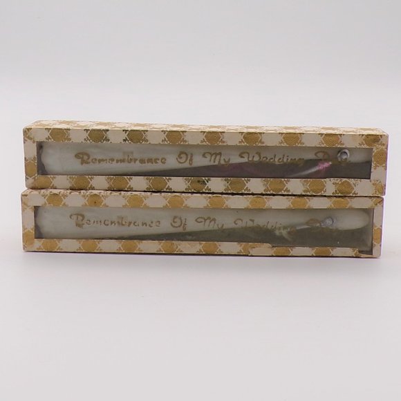 2 Vintage 60s Wedding Fan Favors - Junk Journal Ephemera - Picture 7 of 9